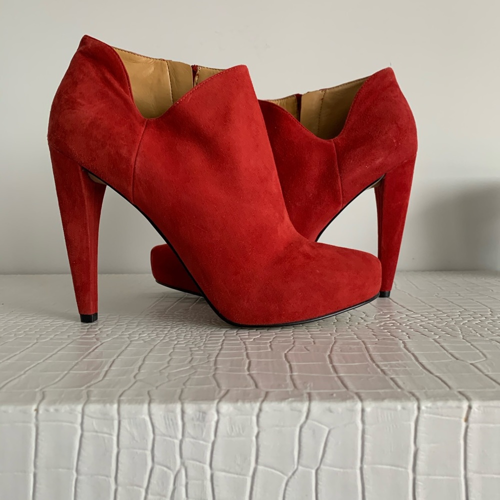 Red Suede Heels